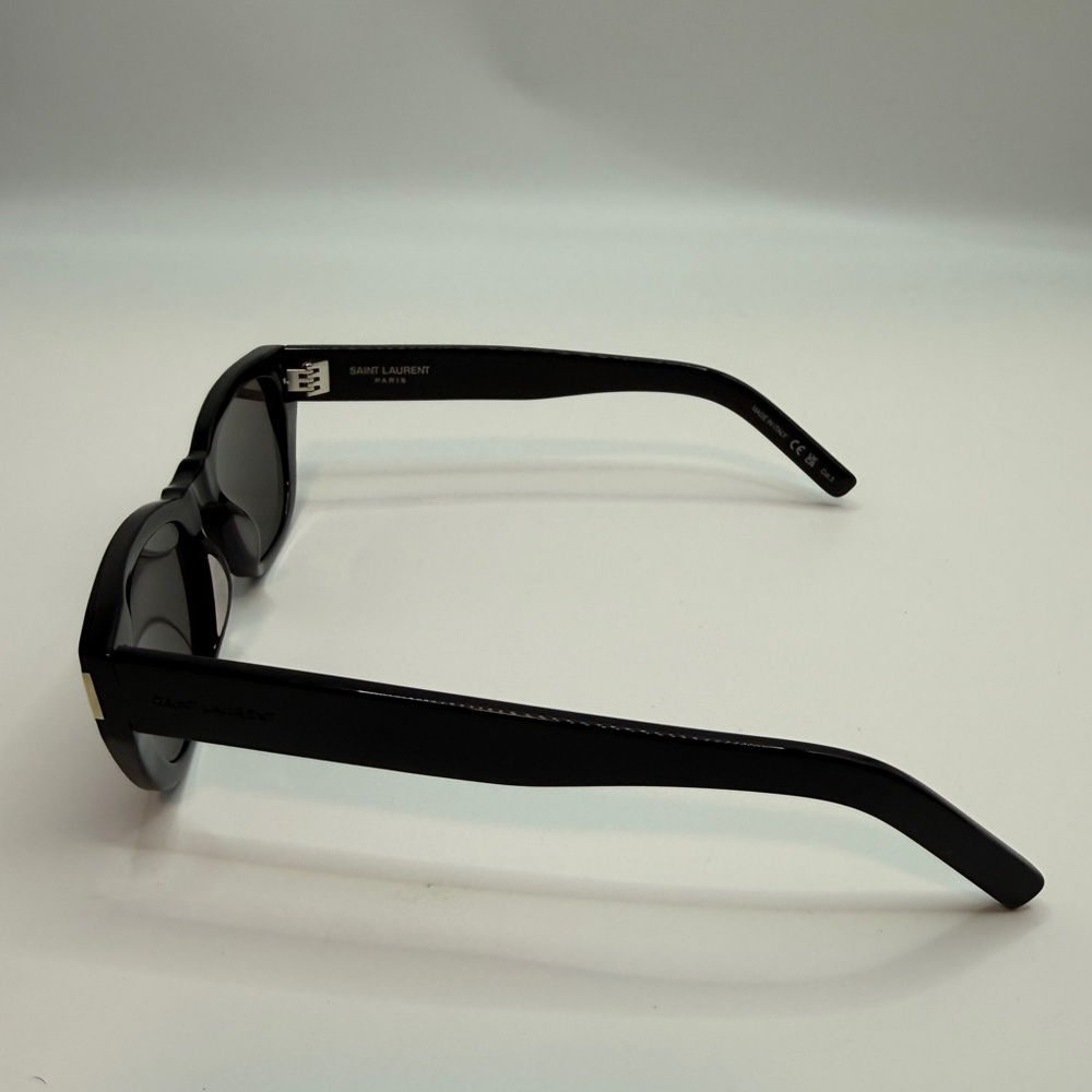 NEW Yves Saint Laurent Black Sunglasses - Picture 3 of 11
